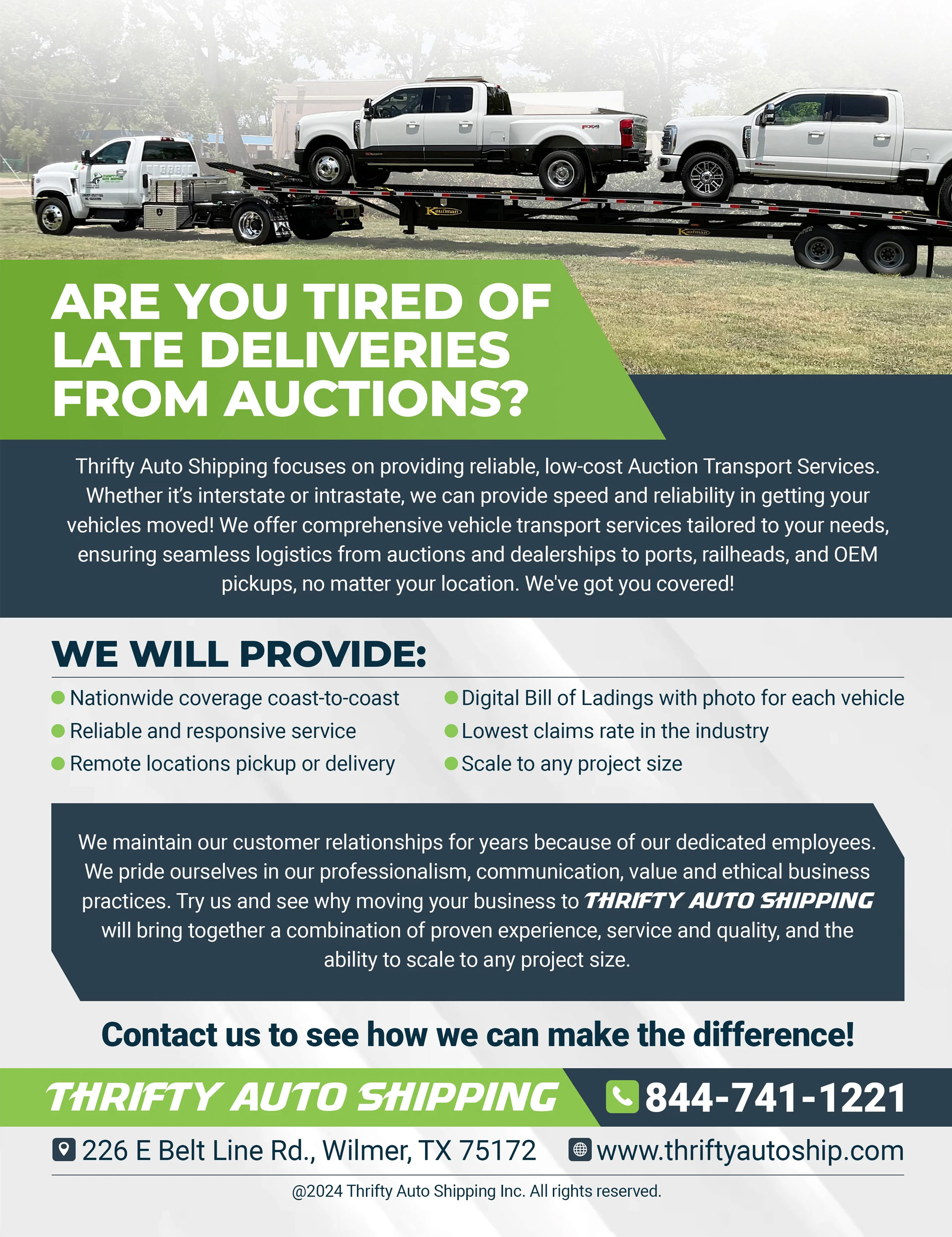 THRIFTY AUTO SHIPPING INC